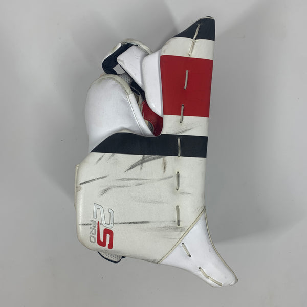 Used Bauer Supreme 2S Pro - Pro Stock Goalie Blocker (White)