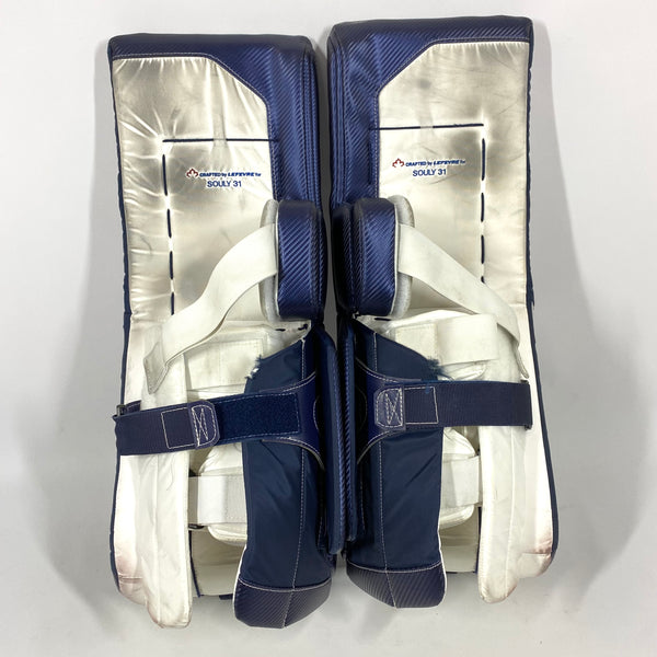 True L20.2 - Used Pro Stock Goalie Pads (Navy)