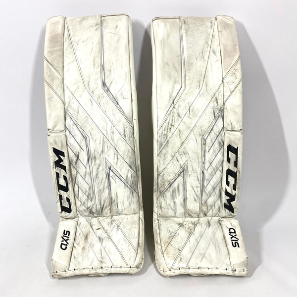 CCM AXIS - Used Pro Stock Goalie Pads (White)