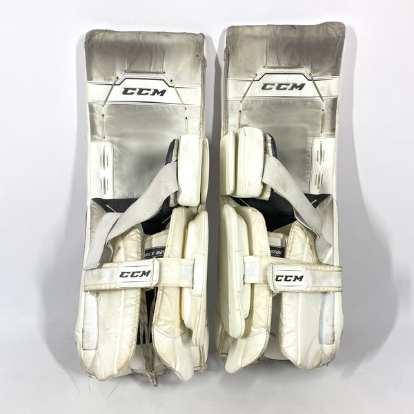 CCM AXIS - Used Pro Stock Goalie Pads (White)