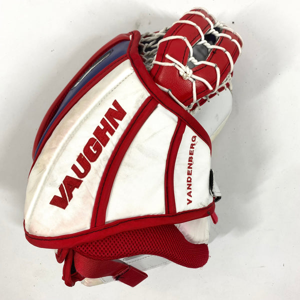 Vaughn Velocity V9 - Used Pro Stock Goalie Glove - (Red/Blue/White)