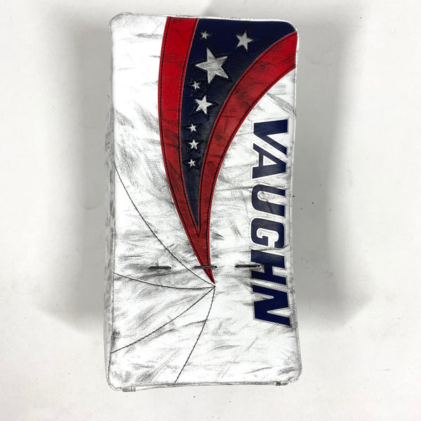 Vaughn Velocity V9 - Used Goalie Blocker (Red/White/Blue)