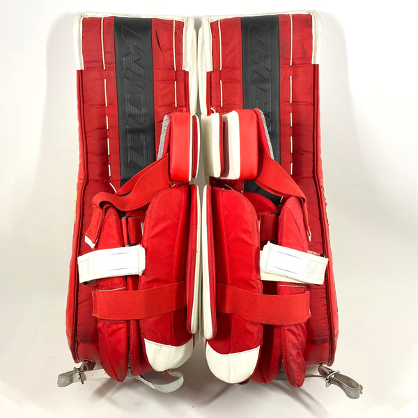 CCM Extreme Flex 5 - Used Pro Stock Senior Goalie Full Set - Full Right (White/Black/Red/Yellow)