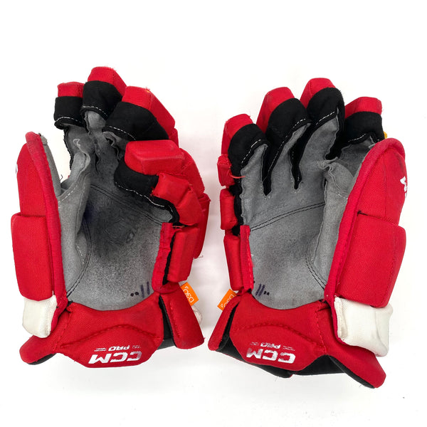 CCM HGJS - Used Pro Stock Glove (Red/Yellow)