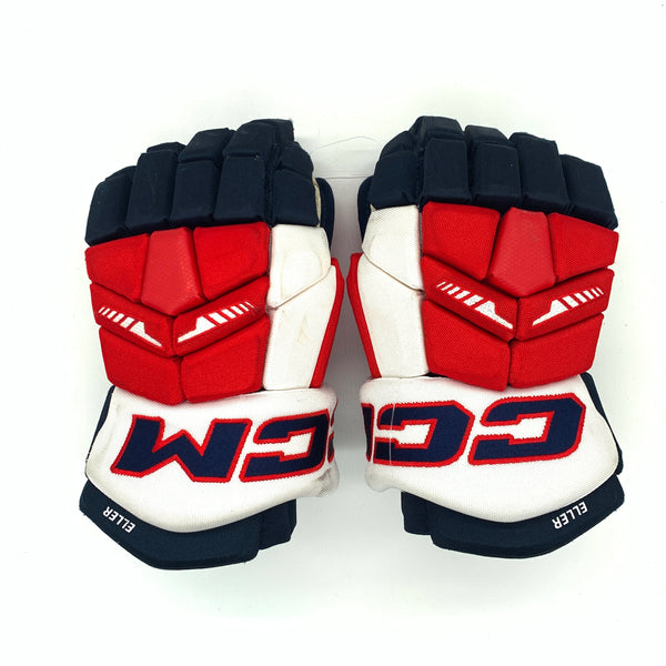 CCM HGTK - Used NHL Pro Stock Gloves - Washington Capitals - Lars Eller (Navy/Red/White)