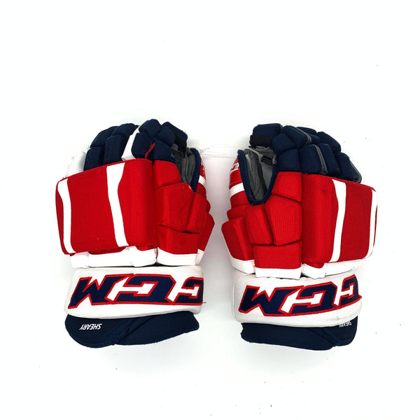 CCM HGCL - Used NHL Pro Stock Gloves - Washington Capitals - Conor Sheary (Navy/Red/White)