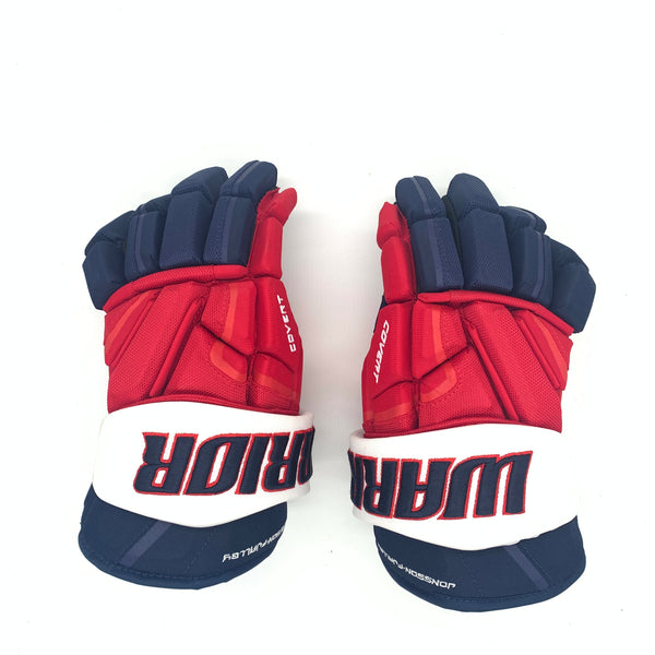 Warrior Covert - Used NHL Pro Stock Gloves - Washington Capitals - Jonsson-Fjalley (Navy/Red/White)