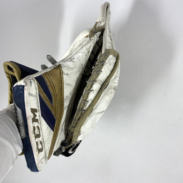 CCM Premier II - Used NCAA Pro Stock Full Goalie Set (White/Gold/Blue)