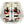 Load image into Gallery viewer, Vaughn Velocity V7 - Used Pro Stock Goalie Pads - Full Set (White/Brown/Red)
