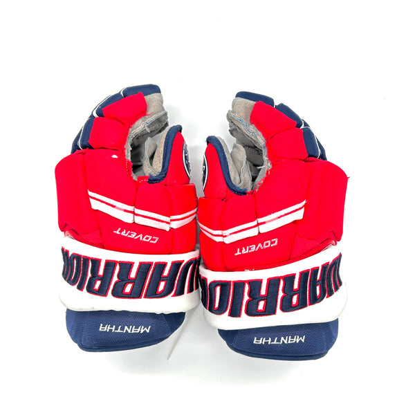 Used Gloves - Pro Stock Warrior Covert - Washington Capitals - Anthony Mantha (Navy/Red/White)