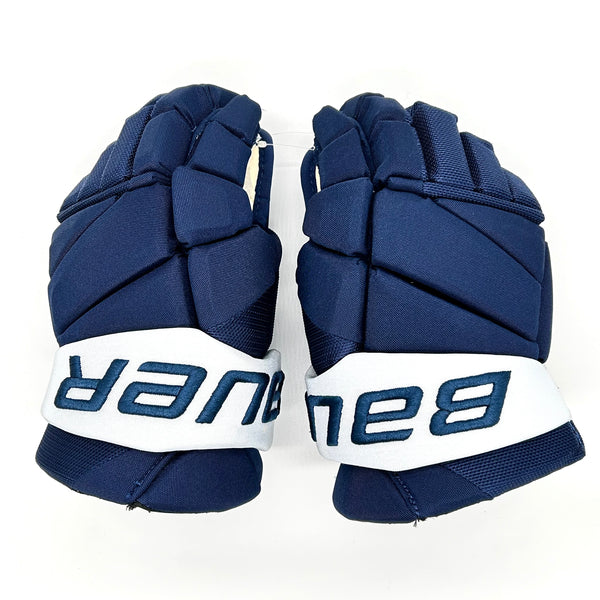 Bauer Vapor Hyperlite - Used Pro Stock Glove (Navy)