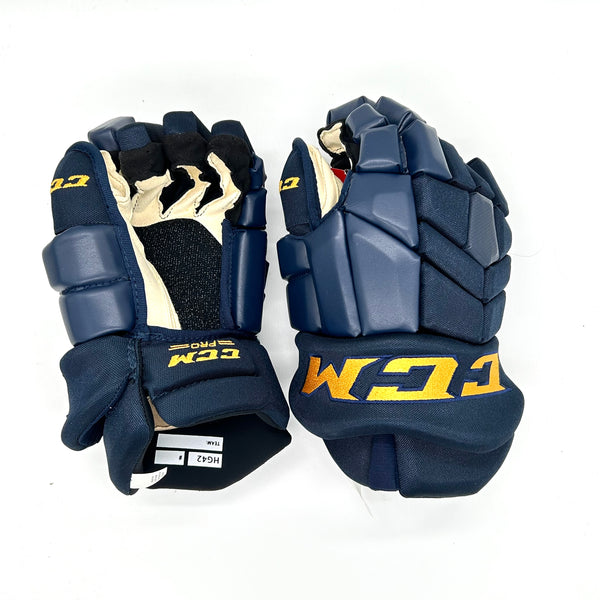 CCM HG42PP - OHL Pro Stock Glove (Navy/Yellow)