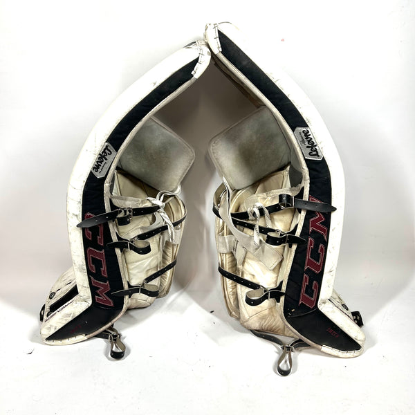 CCM Premier - Pro Stock Goalie Pads (White/Maroon)