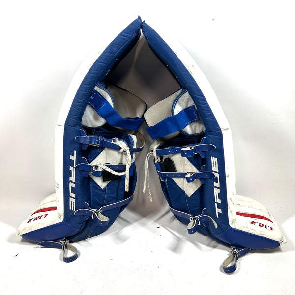 True L12.2 - Used Pro Stock Goalie Pads (Red/Blue)