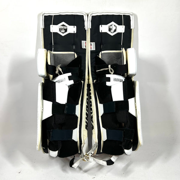 Vaughn SLR2 - Used Pro Stock Goalie Pads (White/Black)