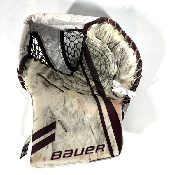 Bauer Supreme UltraSonic - Used Pro Stock Goalie Glove (Maroon)