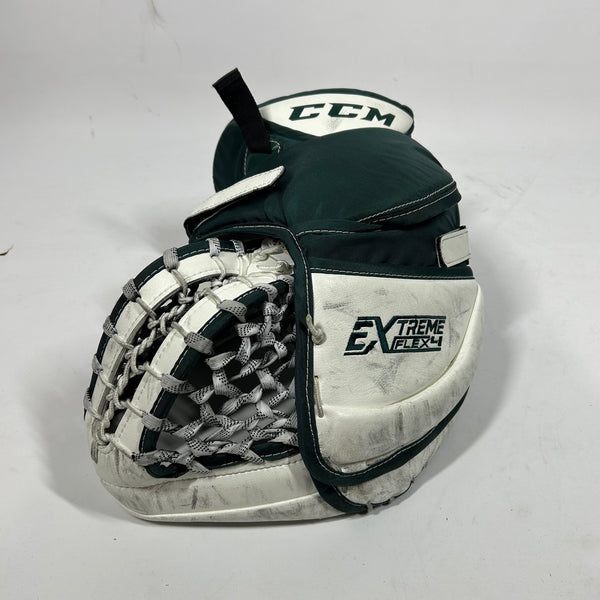 CCM Extreme Flex 4 - Used Pro Stock Goalie Glove (Green)