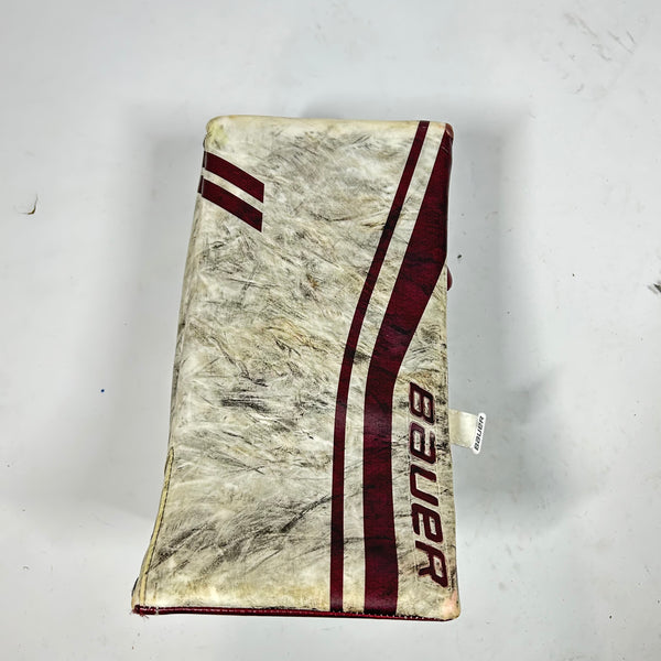 Bauer Supreme Ultrasonic - Used Pro Stock Goalie Blocker (Maroon)