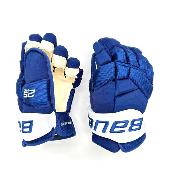 William Nylander NHL Pro Stock Glove - Bauer Supreme 2S Pro (Blue/White)