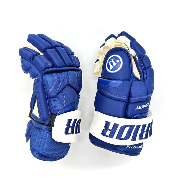 Warrior Covert QRE - NHL Pro Stock Glove - Sam Lafferty (Blue/White)