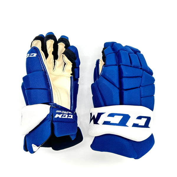 CCM HGSTXP - Pro Stock Hockey Glove (Blue/White)