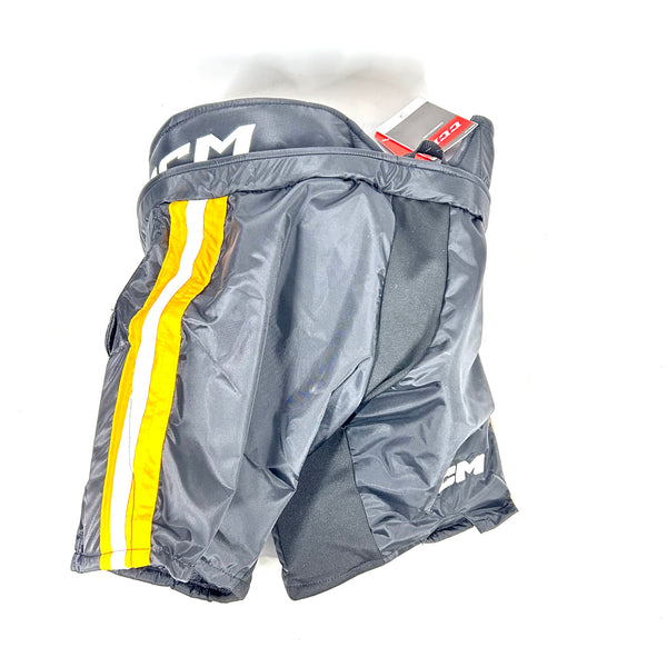 CCM HPG12A - Pro Stock Hockey Goalie Pants (Black/White/Yellow)