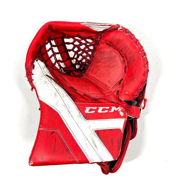 CCM AXIS - Used Pro Stock Goalie Glove (Red)