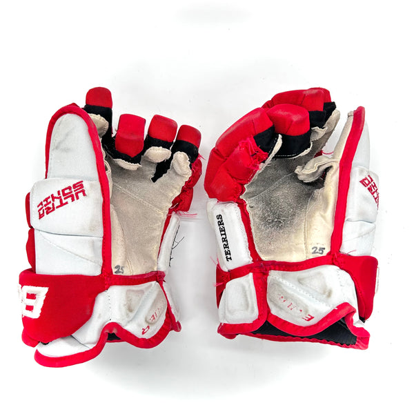 Bauer UltraSonic - Used Pro Stock Glove (White/Red)