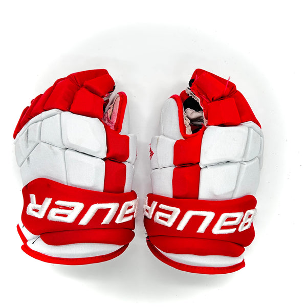 Bauer UltraSonic - Used Pro Stock Glove (White/Red)