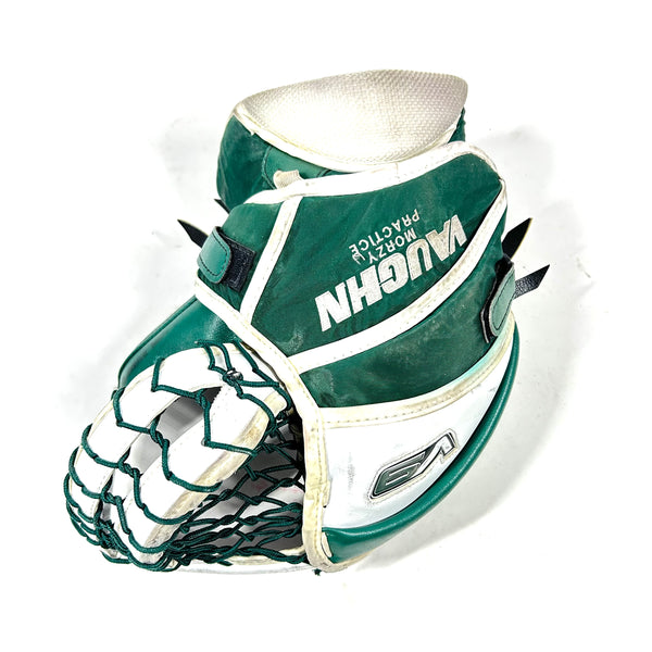 Vaughn Velocity V9 - Used Pro Stock Goalie Glove (White/Green)