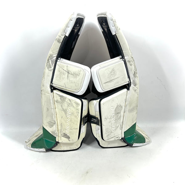 Bauer Supreme 2S Pro - Used Pro Stock Goalie Pads - Full Set (White/Green)