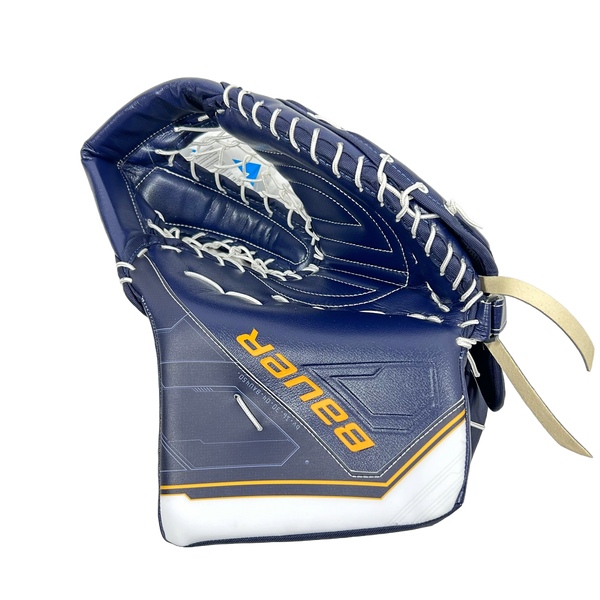 Bauer Supreme Mach - OHL Pro Stock Goalie Pads (Navy/White/Yellow)