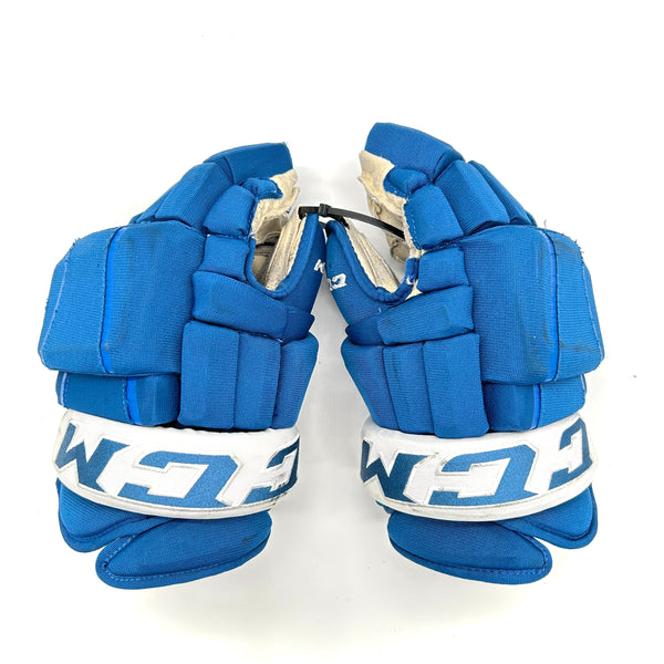 CCM HG97PP - Used NHL Pro Stock Glove - Colorado Avalanche (Blue)