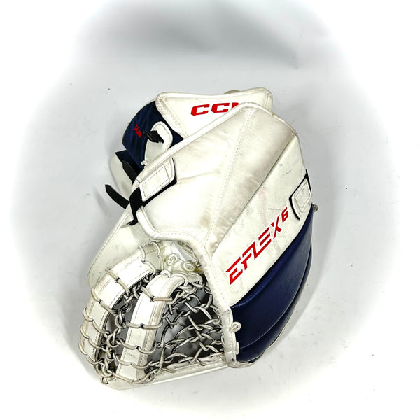 CCM Extreme Flex 6 - Used AHL Pro Stock Senior Goalie Full Set (White/Red/Blue)