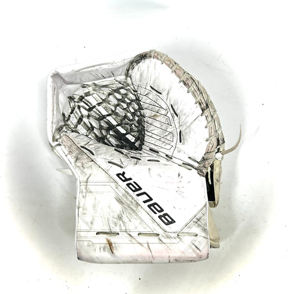 Bauer Supreme Mach - Used Pro Stock Goalie Glove (White)