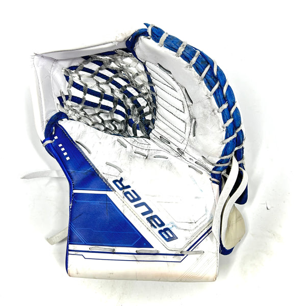 Bauer Supreme Mach - Used Pro Stock Glove (White/Blue)