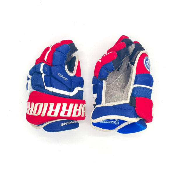 Warrior Covert QRL - Used NHL Pro Stock Glove - Mitchell Stephens (Blue/Red/White)