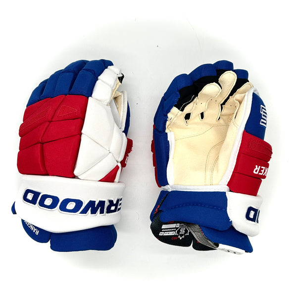 Sherwood Rekker Legend Pro - NHL Pro Stock Glove - Pro Palm - New York Rangers (Red/White/Blue)