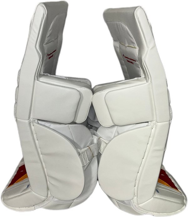 TRUE Catalyst PX3 - Pro Stock Goalie Pads (White/Red/Yellow)