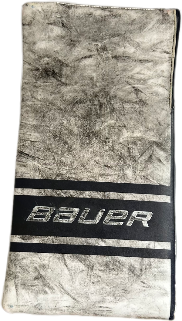 Bauer Vapor Hyperlite 2 - Used Pro Stock Goalie Blocker (White/Navy)