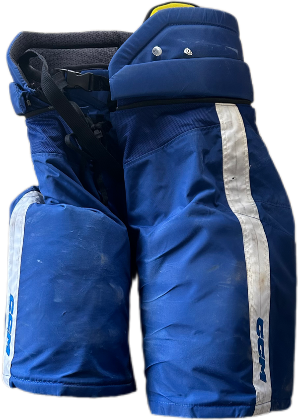 CCM HPTKXP - Used NHL Pro Stock Hockey Pants - Toronto Maple Leafs (Blue/White) #2