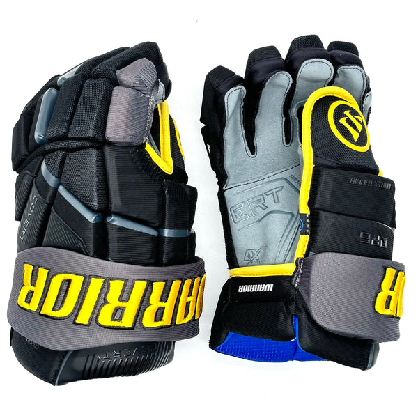 Warrior Covert QR6 - Team Stock Glove - Iowa Heartlanders ECHL (Black/Gray/Yellow)