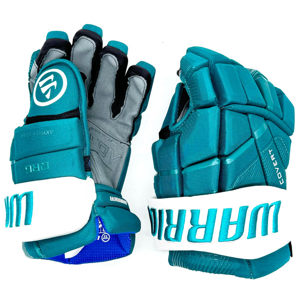 Warrior Covert QR6 - Team Stock Glove - San Jose Sharks (Teal/White)