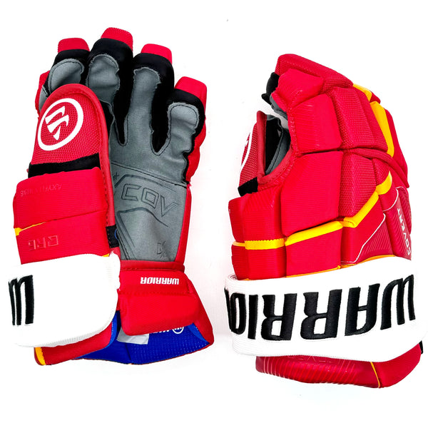 Warrior Covert QR6 - Team Stock Glove - Calgary Flames (Red/White/Yellow)