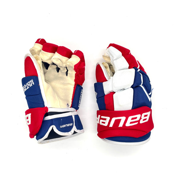 Bauer Supreme Ultrasonic - Used NHL Pro Stock Glove - Montreal Canadiens (Blue/Red/White)