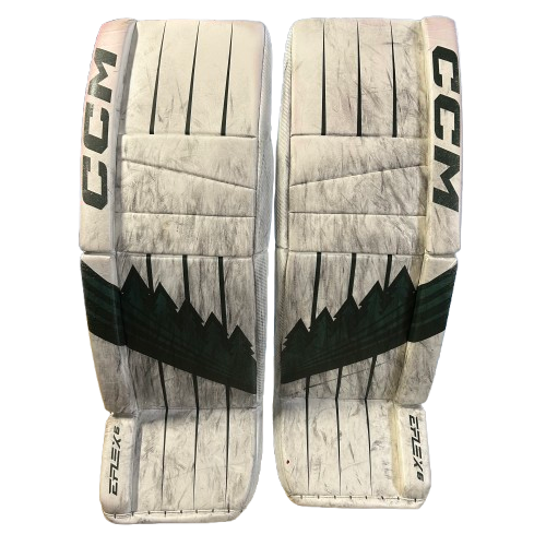 CCM Extreme Flex 6 - Used Pro Stock Pads (White/Green/Black)