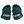 Load image into Gallery viewer, Bauer Vapor Hyperlite - Used Pro Stock Hockey Gloves (Green/Navy)
