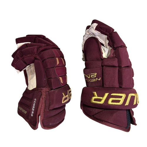 Bauer Nexus 2N - Pro Stock Hockey Glove (Maroon/Gold)