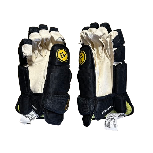 Warrior Alpha Pro - Used ECHL Pro Stock Hockey Glove (Black/Gold)