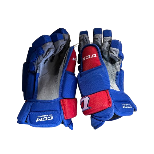 CCM HG97PP - Used Pro Stock Hockey Glove (Blue/Red) #2